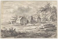 Q+ 048
<br/>
Het Joodse Kerkhof bij Ouderkerk aan de Amstel
<br/>
<em>Ruisdael, Jacob Isaacksz. van (1628/29-1682)</em>